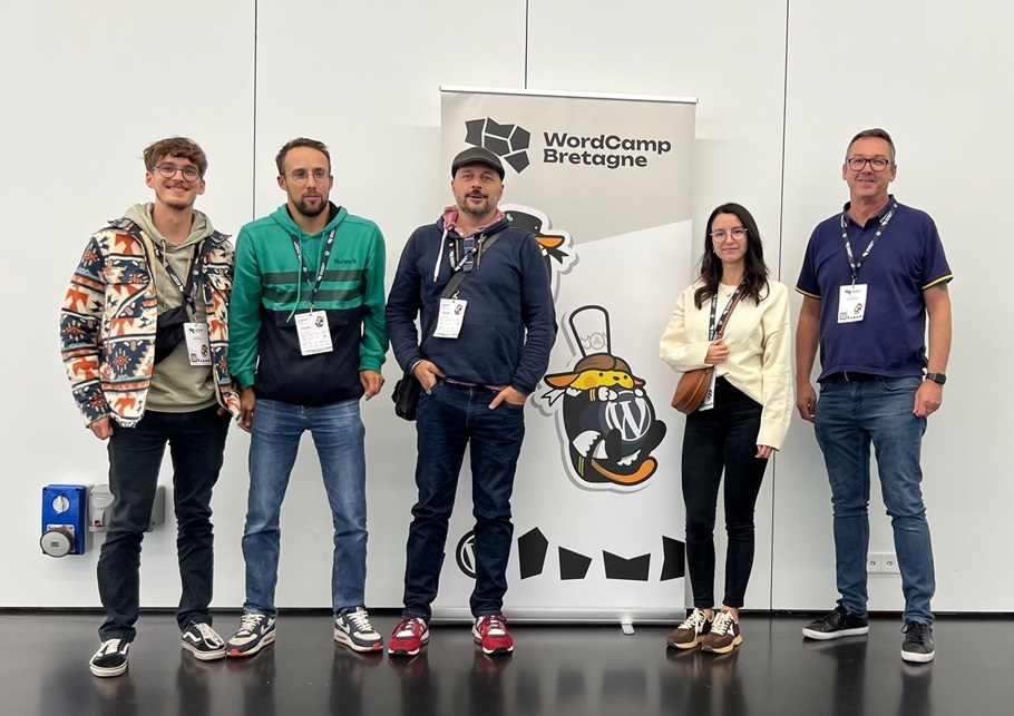 L'équipe devs WEB IA au Wordcamp Breatgne 2024